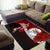 Niue Polynesian Custom Personalised Area Rug - Coat Of Arm With Hibiscus - Polynesian Pride