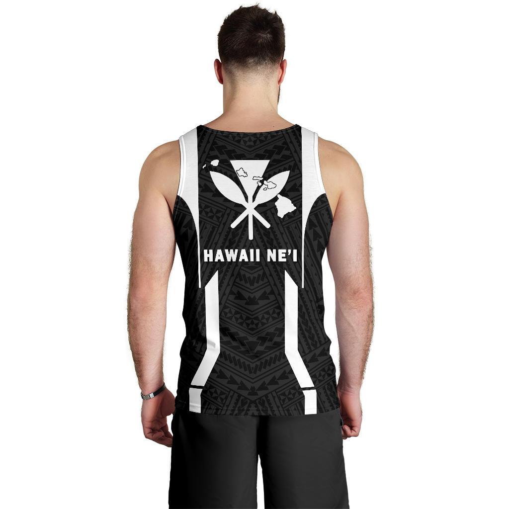 Hawaii Kanaka Polynesian Men's Tank Top White - Polynesian Pride