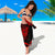 Hawaii Coat Of Arm Sarong Red - Circle Style - Polynesian Pride