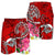 Hawaii Men's Shorts - Turtle Plumeria Polynesian Tattoo Red Color - Polynesian Pride