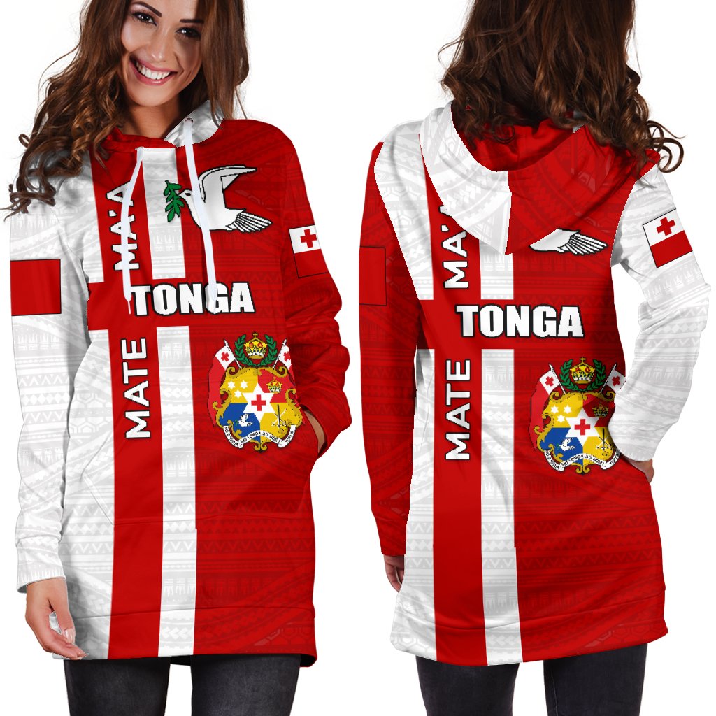 Tonga Rugby Hoodie Dress Mate Ma'a - Polynesian Pride