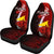 Tokelau Polynesian Car Seat Covers - Coat Of Arm With Hibiscus - Polynesian Pride