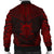 Tuvalu Polynesian Chief Men's Bomber Jacket - Red Version - Polynesian Pride