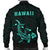 Hawaii Kakau Polynesian Hammerhead Shark Men's Bomber Jacket - Turquoise - Polynesian Pride