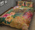 Hawaii Turtle Hibiscus Polynesian Gold Quilt Bed Set - Moon Style - AH - Polynesian Pride