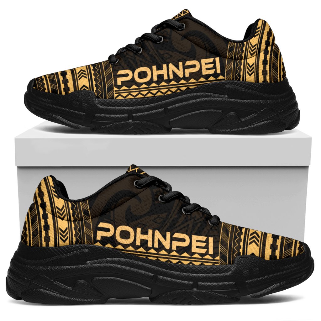 Pohnpei Chunky Sneakers - Polynesian Chief Gold Version - Polynesian Pride