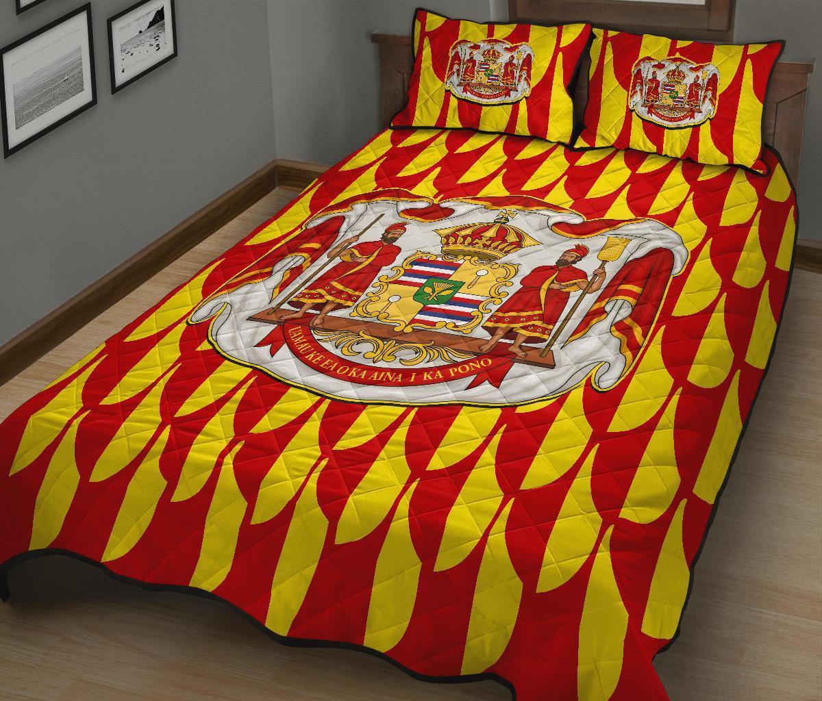 Hawaii Royal Ahu Ula Quilt Bed Set - Polynesian Pride