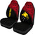 Papua New Guinea Custom Personalised Car Seat Covers - Papua New Guinea FLag Polynesian Red Curve - Polynesian Pride