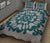 Hawaiian Quilt Turtle Pattern New Gray Quilt Bed Set - Skin Style - AH - Polynesian Pride