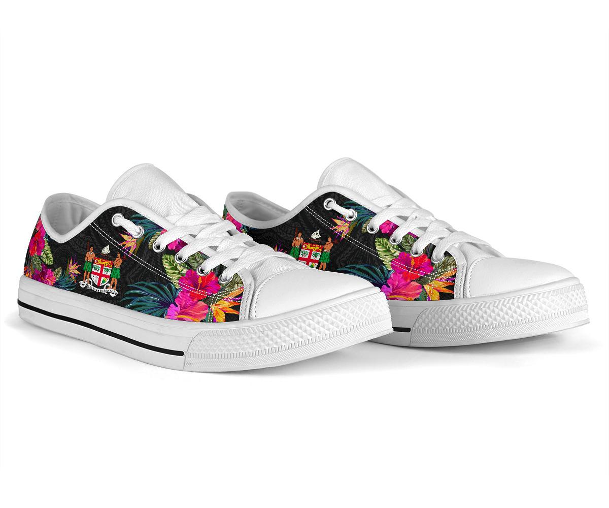 Fiji Low Top Shoe - Hibiscus Polynesian Pattern - Polynesian Pride
