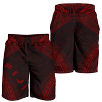 Fiji Men's Shorts - Polynesian Chief Red Version - Polynesian Pride
