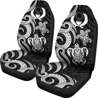 Pohnpei Micronesian Car Seat Covers - White Tentacle Turtle - Polynesian Pride