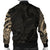 New Zealand Men Bomber Jacket , Maori Turtle Tattoo - Gold - Polynesian Pride