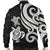 American Samoa Men's Bomber Jacket - White Tentacle Turtle - Polynesian Pride