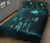 Papua New Guinea Polynesian Quilt Bed Set Dreamcatcher Blue - Polynesian Pride