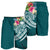 Samoa Polynesian Men's Shorts - Summer Plumeria - Polynesian Pride