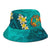 Tonga Polynesian Bucket Hat - Manta Ray Ocean - Polynesian Pride