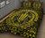 Hawaiian Kakau Honu Arc Yellow Polynesian Quilt Bed Set - Polynesian Pride