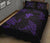 Hawaii Map Kanaka Polynesian Quilt Bed Set Circle Underwater Purple - Polynesian Pride