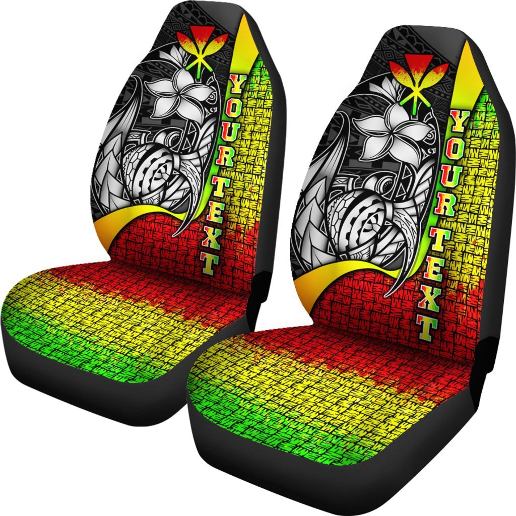 Polynesian Hawaii Custom Personalised Car Seat Covers Reggae - Turtle with Hook - Polynesian Pride