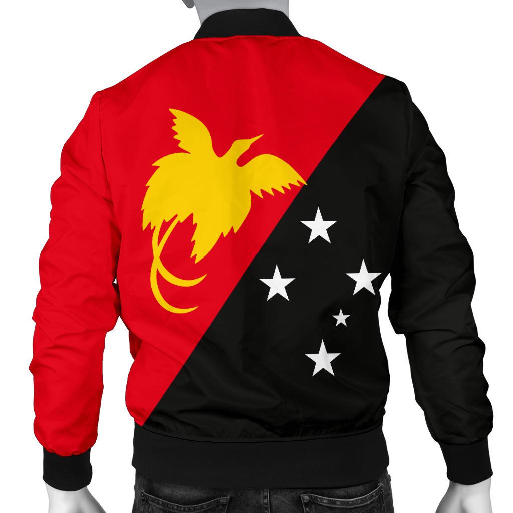 Papua New Guinea Flag Men's Bomber Jackets - Polynesian Pride