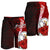 Niue Polynesian Custom Personalised Men's Shorts - Coat Of Arm With Hibiscus - Polynesian Pride