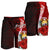 Nauru Polynesian Custom Personalised Men's Shorts - Coat Of Arm With Hibiscus - Polynesian Pride