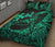 Polynesian Hawaii Quilt Bed Set - Polynesian Turquoise Humpback Whale - Polynesian Pride