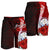 Marshall Islands Polynesian Custom Personalised Men's Shorts - Coat Of Arm With Hibiscus - Polynesian Pride