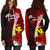 Hawaii Polynesian Hoodie Dress - Coat Of Arm With Hibiscus - Polynesian Pride