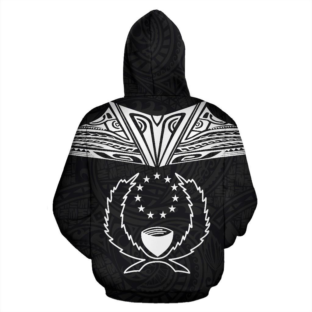 Pohnpei All Over Hoodie Neck Style - Polynesian Pride