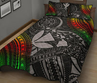 Hawaii Polynesian Quilt Bed Set - Kanaka Maoli Hawaiian Map - Polynesian Pride