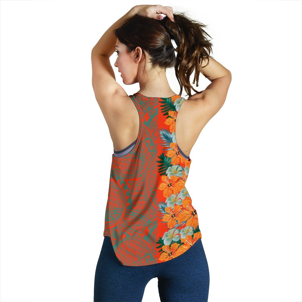 Tropical Polynesian - Hawaiian Women's Tank Top - Haka Style - Polynesian Pride