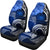 Samoa Custom Personalised Car Seat Covers - Samoa Seal Wave Style (Blue) - Polynesian Pride