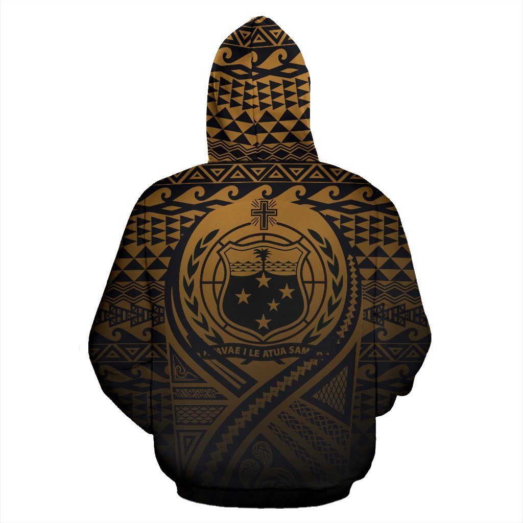Samoa All Over Hoodie Lift up Gold - Polynesian Pride