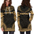 Hawaii Women's Hoodie Dress - Polynesian Gold Chief - Polynesian Pride