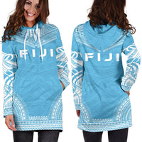 Fiji Women's Hoodie Dress - Polynesian Flag Chief - Polynesian Pride