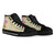 Hawaii Polynesian Flowers Swimming Turtles High Top Shoe - Polynesian Pride