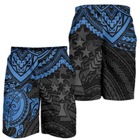 Kosrae Polynesian Shorts (Men) - Blue Turtle - Polynesian Pride