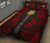 Tuvalu Quilt Bed Set - Tuvalu Coat Of Arms Red Tattoo Style - Polynesian Pride