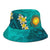 Northern Mariana Islands Polynesian Bucket Hat - Manta Ray Ocean - Polynesian Pride