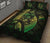 Hawaiian Map Palm Trees Fish Hook Polynesian Quilt Bedding Set Colorful Green - Polynesian Pride