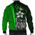 Kosrae Micronesia Men's Bomber Jackets Green - Turtle With Hook - Polynesian Pride