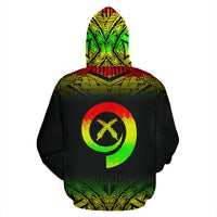 Vanuatu Polynesian Hoodie Reggae Fog - Polynesian Pride