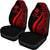 Wallis And Futuna Car Seat Covers - Red Polynesian Tentacle Tribal Pattern - Polynesian Pride
