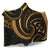 New Zealand Maori Mangopare Hooded Blanket Polynesian - Gold - Polynesian Pride