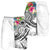 Polynesian Samoa Men's Shorts - Summer Plumeria (White) - Polynesian Pride