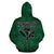 Polynesian Kanaka Maoli Royal Coat of Arms Hawaii Hoodie Green - Polynesian Pride