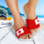 Tonga Sandals - Flag Of Tonga White - Polynesian Pride