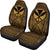 Hawaii Car Seat Cover - Hawaii Kanaka Maoli Polynesian Tattoo Gold - Polynesian Pride